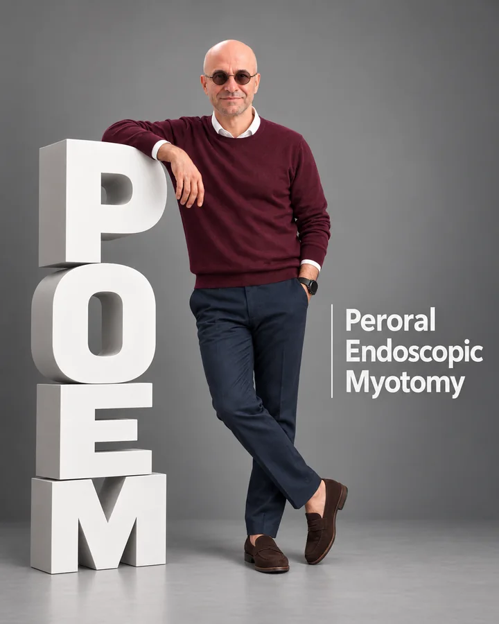 POEM endoscopic myotomy illustration